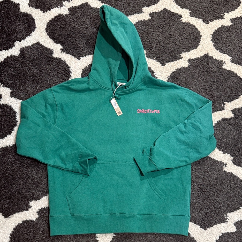 Auth Coachtopia ⭐️NWT ⭐️Green Hoodie with Logo on back